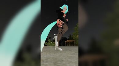 Nighttime Exhibitionist Wolf-Girl Gets Naughty in Public~ (Vertical)