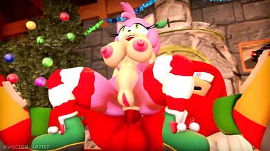 Knuckles' Unwrapped Christmas Cum-Mas with Amy