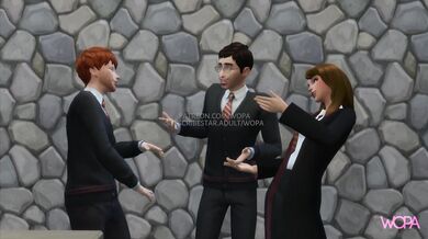 [HENTAI VIDEO] Harry Potter plows Hermione Granger while Ron Weasley is clueless