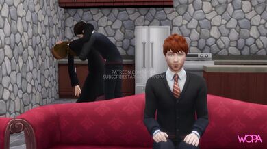 [HENTAI VIDEO] Harry Potter plows Hermione Granger while Ron Weasley is clueless