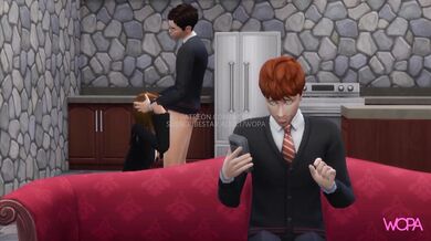 [HENTAI VIDEO] Harry Potter plows Hermione Granger while Ron Weasley is clueless