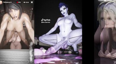 Big girls bounce in a Porn Music Video / Hardcore Masturbation Session