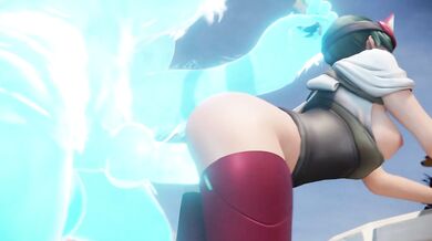 Kitsune fucks Kiriko in the ass [Rekin3D]
