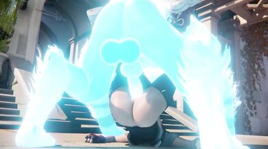 Kitsune fucks Kiriko in the ass [Rekin3D]