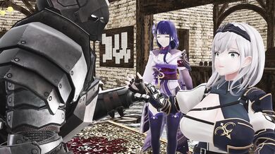 Transgender Raiden's Threesome with Noel and Himself