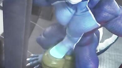Deepthroat and Anal Fisting with Nut Worship Animation
