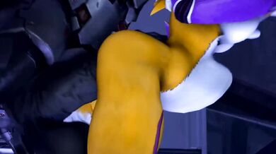 Tribadism Triple Threat: Keidragons' Renamon, Krystal & Bladewolf Animated Orgy