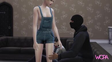 Girlfriend Gets Fucked by Tough Guys While Boyfriend Watches in Handcuffs