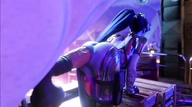 Widowmaker's Pussy Devours Horse Dick