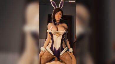 Busty Tifa Lockhart Gets Rabbit-Punched in the Oval Office!