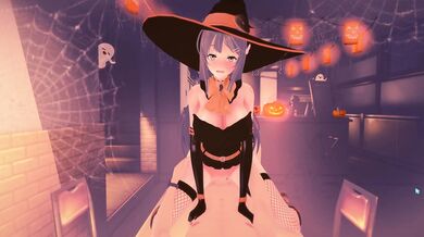 Mai, the sexy witch in a seductive Halloween night!