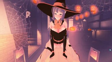 Mai, the sexy witch in a seductive Halloween night!