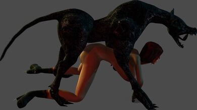 Rayne's Hellish Fucking with Demonic Canine