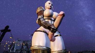 Lustful Lesbian Futas Ravage a Sexy Ebony Drow in Part 2 of their Sapphic Fantasy