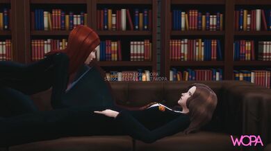 Hermione and Ginny get double-teamed by Hagrid's massive member