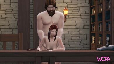 Hermione and Ginny get double-teamed by Hagrid's massive member