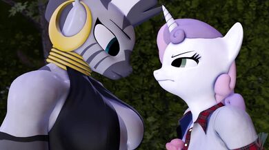 Zecora's Explosive Threesome with Sweetie Belle and her friends!