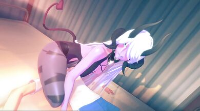 Demonic Maiden Subdues her Master during Sensual Ritual