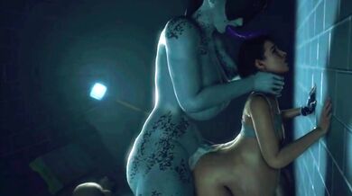 Jill Valentine's Tyrant Ass Destroyed by Futanari Invader