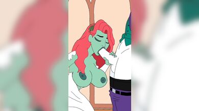 - Poison Pussy sucks the Jester's Cock

OROR

- Toxic Tart Licks the Harlequin's WangThe seductive Poison Ivy steps out of her bridal chamber, wearing an alluring white dress that accentuates her curves. Her green vines tangle around her waist and arm