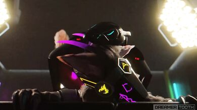 Protogen dreamer's small twat ravaged twice by sinful synth [dreamertooth]