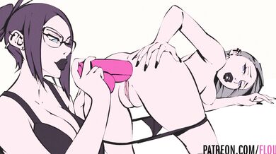 Pink Toy Girls [Flower]: A lesbian orgy between the famous Japanese dolls with a garden twist!