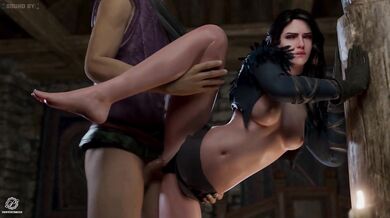Leggy Yennefer Gets a Leg Up