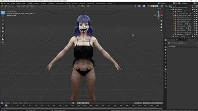 Blender's Guide for Creating Naked 3D Models with Wrap3ds