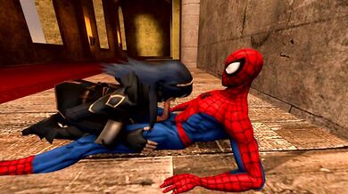 Spider-Man's Cum Sliding Down Lucina's Tight Ass