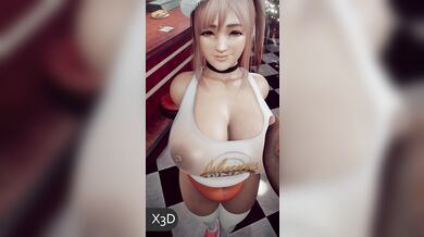 Honoka Wishes You a Merry XXXmas with Black Dick [X3D]