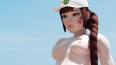 Sweltering Lust: D.Va's Shoreline Debauchery [Nuttycravat]