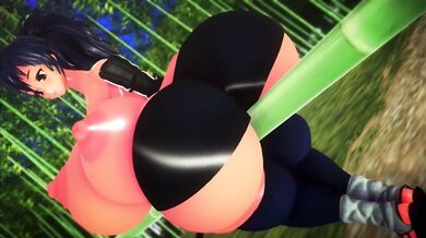 Manyuu Chifusa's Hourglass Expansion with Helium Masturbation