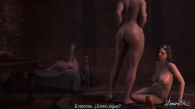 Yennefer Recibiendo Un Rodamiento Facial De Triss - Subtítulos En Espanol