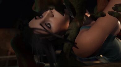 Lara Croft's Swollen Clit Invades the Goblin Kingdom and Cums Over All of Them in a Splattery Mess