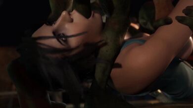 Lara Croft's Swollen Clit Invades the Goblin Kingdom and Cums Over All of Them in a Splattery Mess