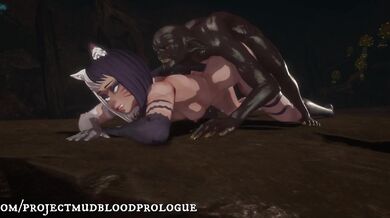 Werewolf Monster Fucks Mudblood in 'MudBlood Prologue' Version 0.68.3.8