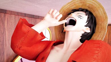 Nami's Wet Dreams: Luffy's Morning Wood