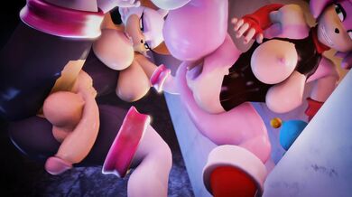 Barely Dressed Rivalry: Rouge vs Amy (Blackjr)