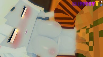 As Allie rides the Iron Golem, their bodies become one in an intense moment of passion