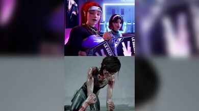 Busty Brunette Brigitte Banged by Beastly Blonde Beauty Ellie in Lustful Lesbian Romp