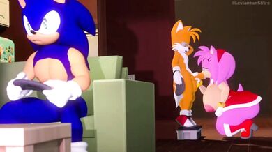 Sonic's Semen Splattered All Over Your Face! Who's the Winner Now?