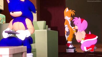 Sonic's Semen Splattered All Over Your Face! Who's the Winner Now?