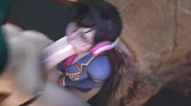 Jason takes on DVa with a deep throat blowjob