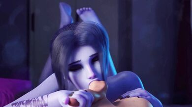 New Cumdumpster on Campus: Widowmaker's Anal Initiation of D.Va and Mercy