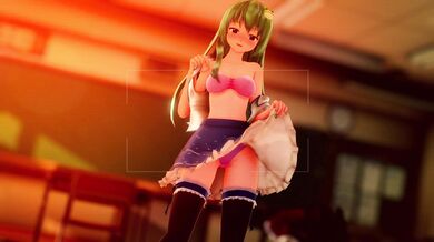 Persecution Complex - Sanae's and Reimu's Naughty Schoolgirl Photoshoot on their Cellphones