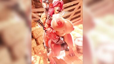A Farm Girl's Ordinary Day on the Barn [Xazter3D]