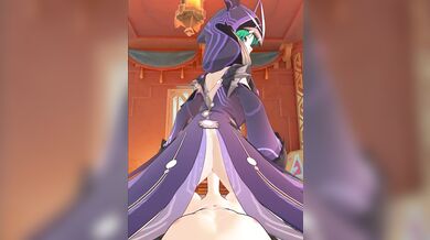 Electro Chicken: Aether Cowgirl Tamed by Genshin's Pounding
