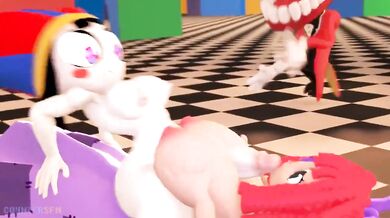 Digital Circus Sluts Pomni and Ragtha Can't Get Enough Dick [CounterSfm]