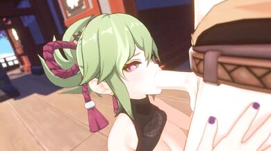 Sexy schoolgirl Kuki Shinobu enjoys deepthroating dick and getting filled with hot cum