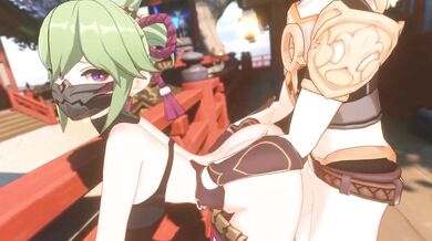 Sexy schoolgirl Kuki Shinobu enjoys deepthroating dick and getting filled with hot cum